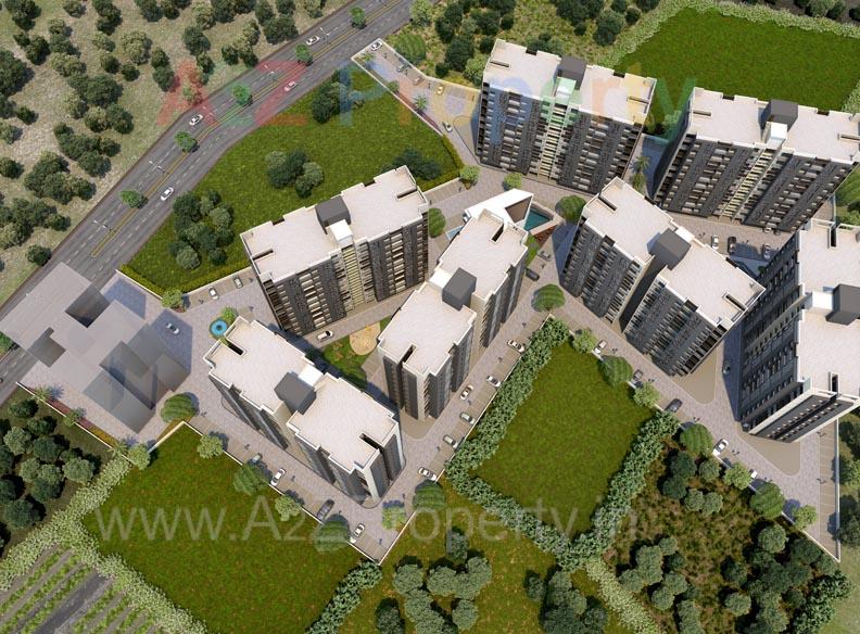 3D Elevation of real estate project Pramukh Sahaj located at Chala, Valsad, Gujarat