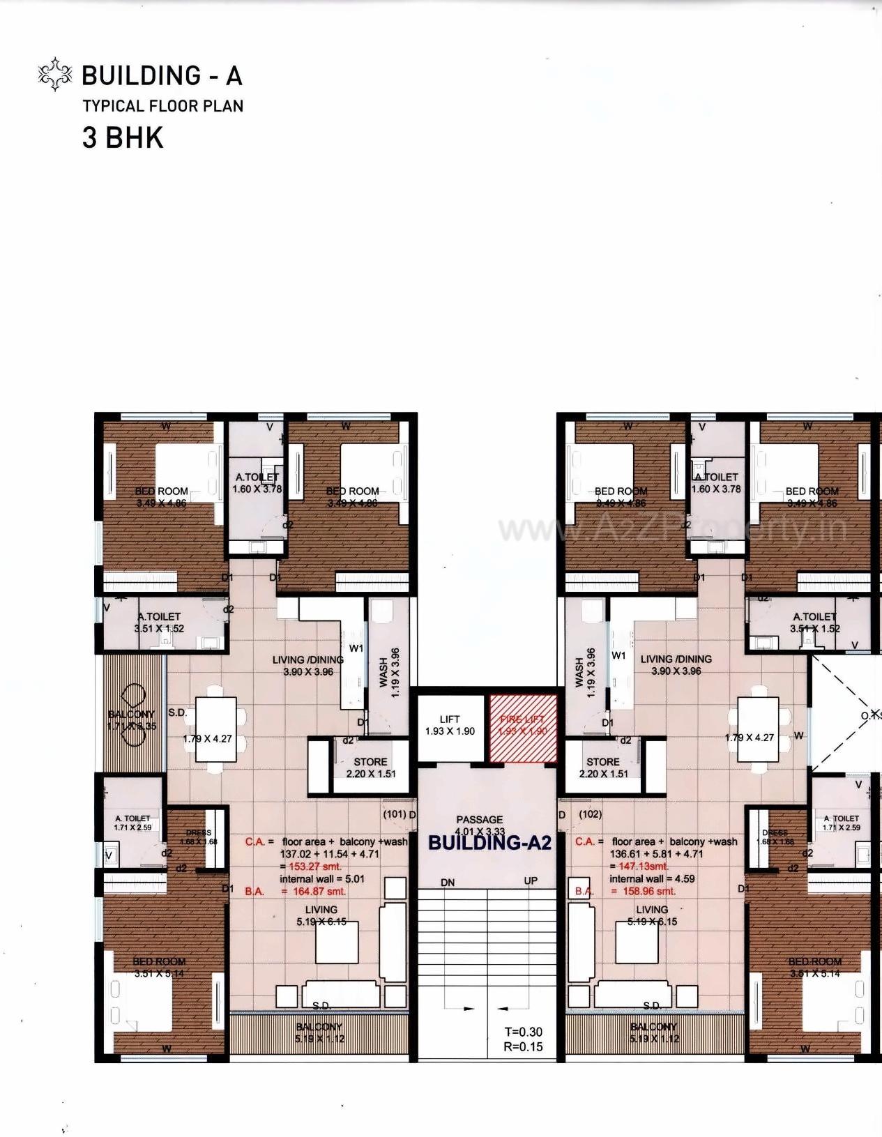 Layout of real estate project Pramukh Solitaire located at Abrama, Valsad, Gujarat