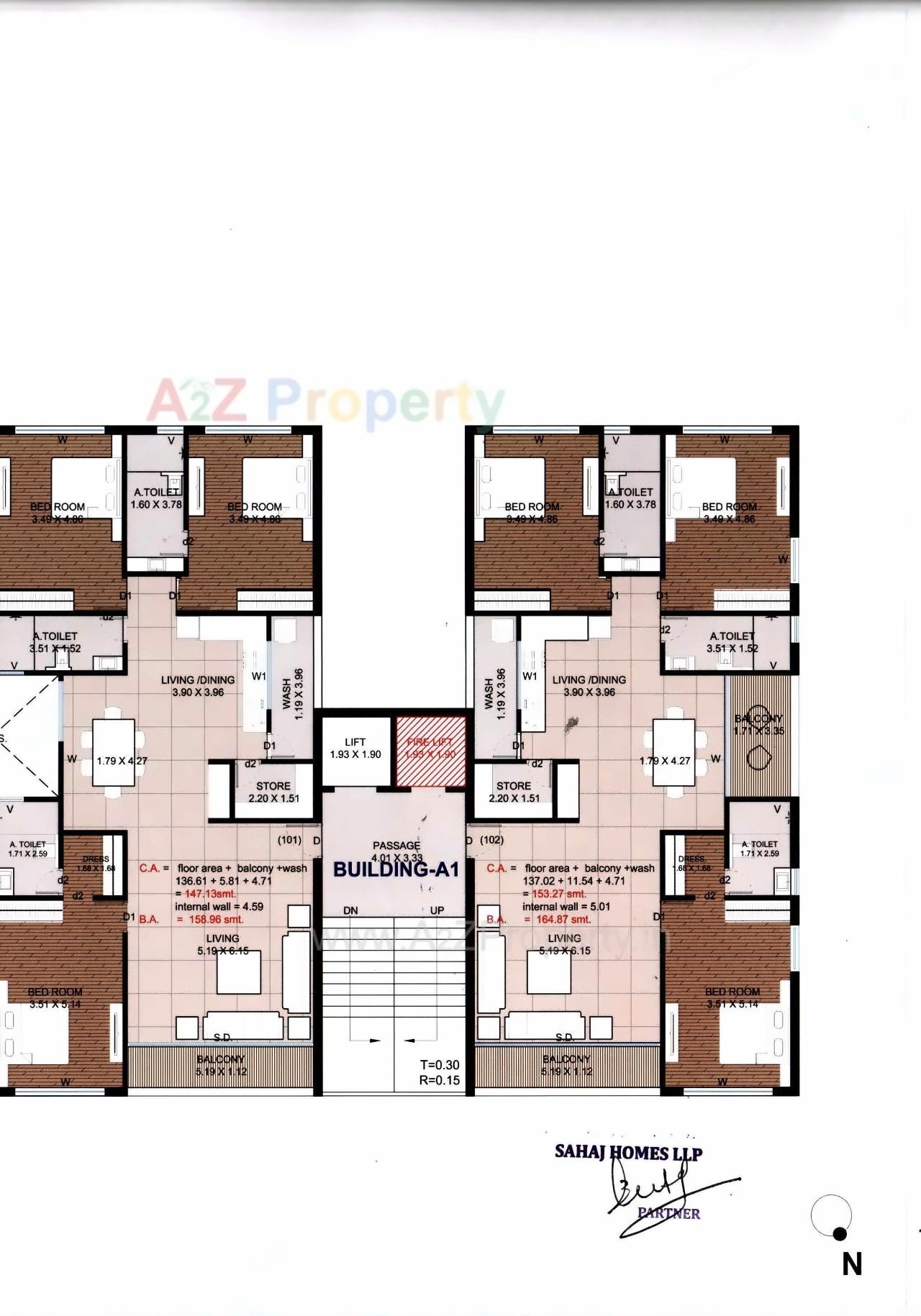 Layout of real estate project Pramukh Solitaire located at Abrama, Valsad, Gujarat