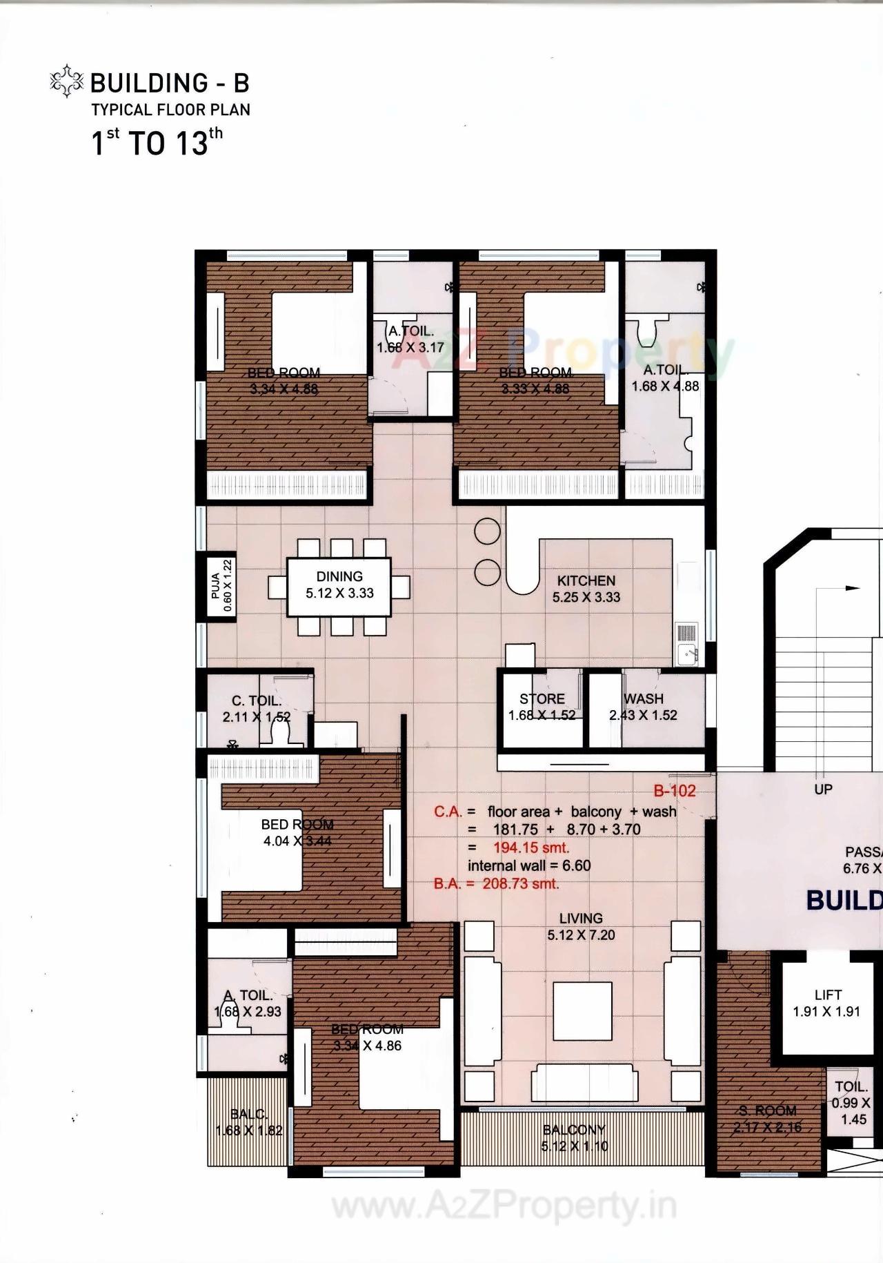 Layout of real estate project Pramukh Solitaire located at Abrama, Valsad, Gujarat