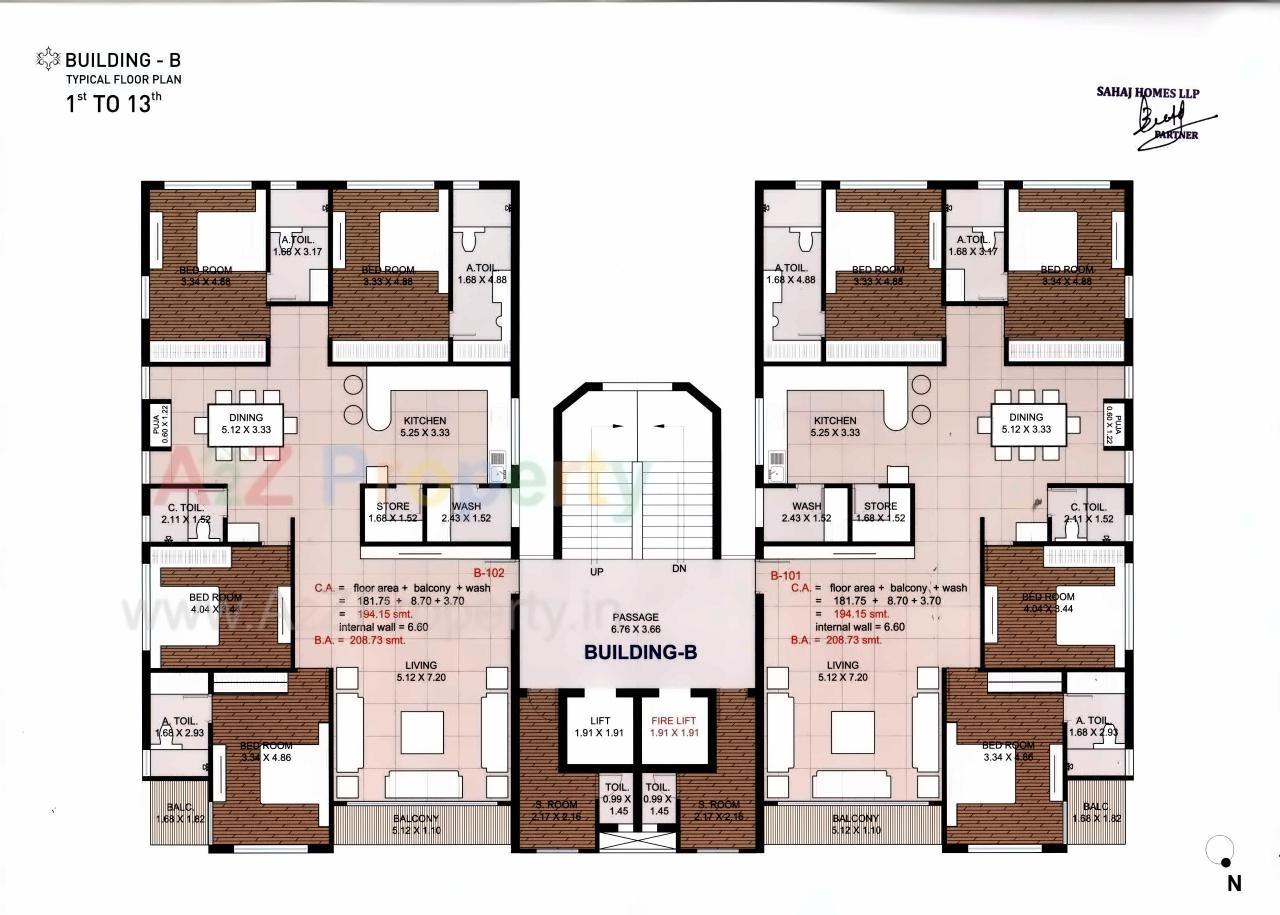 Layout of real estate project Pramukh Solitaire located at Abrama, Valsad, Gujarat