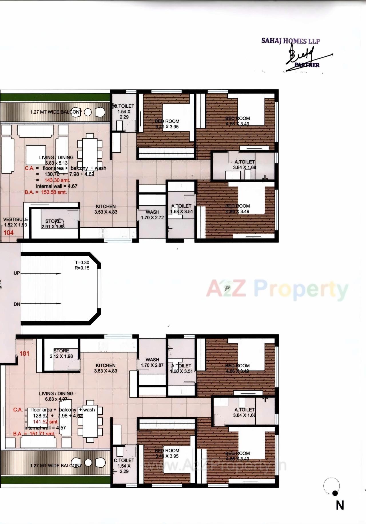 Layout of real estate project Pramukh Solitaire located at Abrama, Valsad, Gujarat