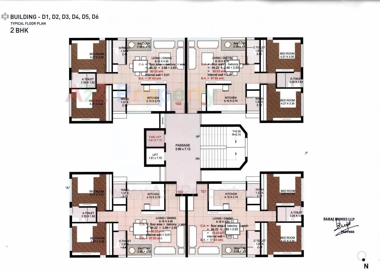 Layout of real estate project Pramukh Solitaire located at Abrama, Valsad, Gujarat