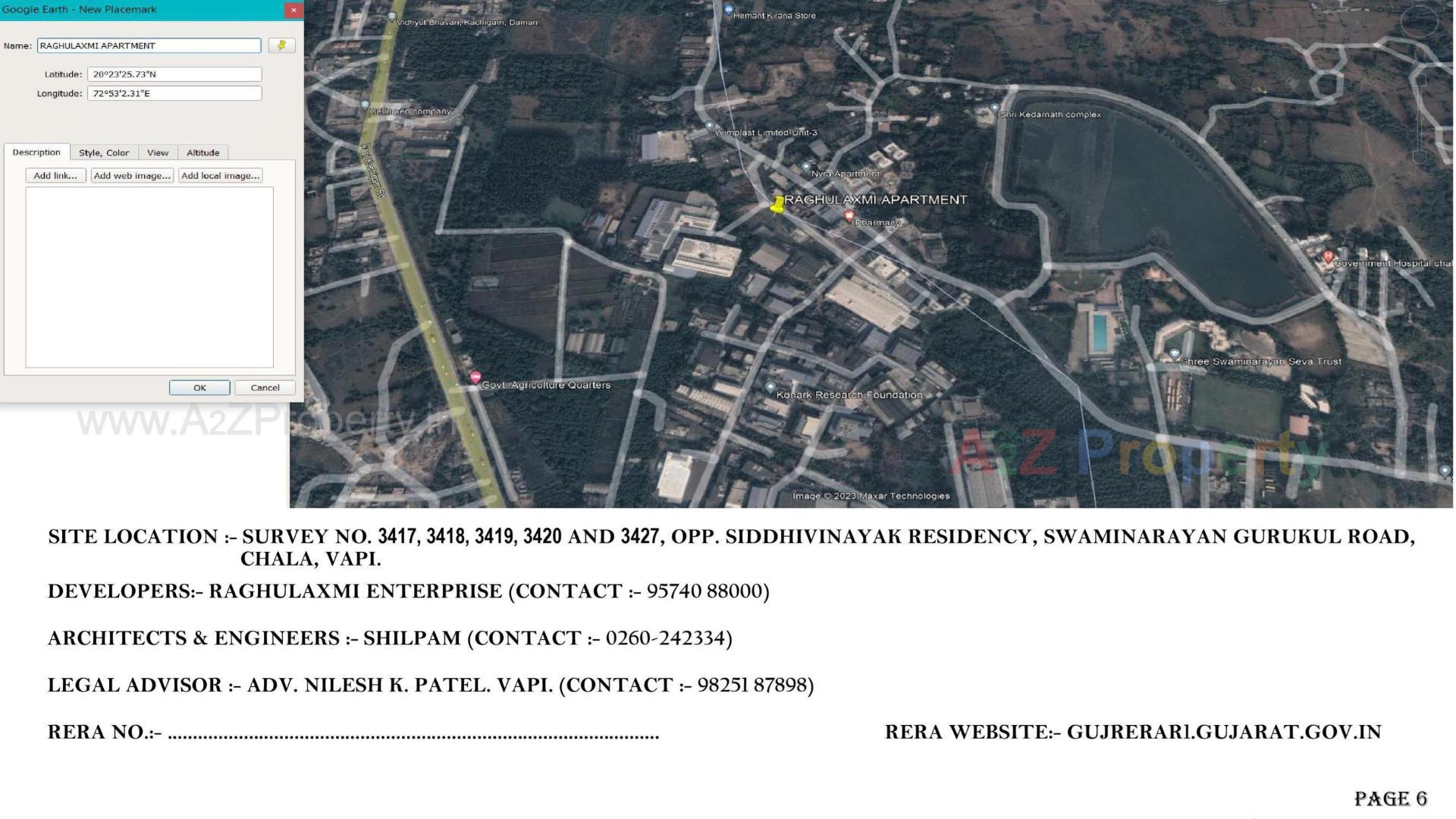  of real estate project Raghulaxmi Apartment located at Chala, Valsad, Gujarat