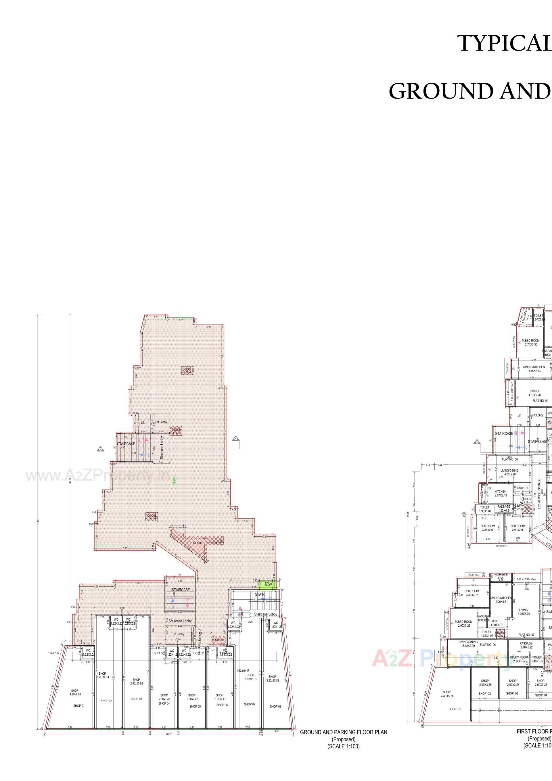 Layout of real estate project Revanta Heights located at Dungra, Valsad, Gujarat