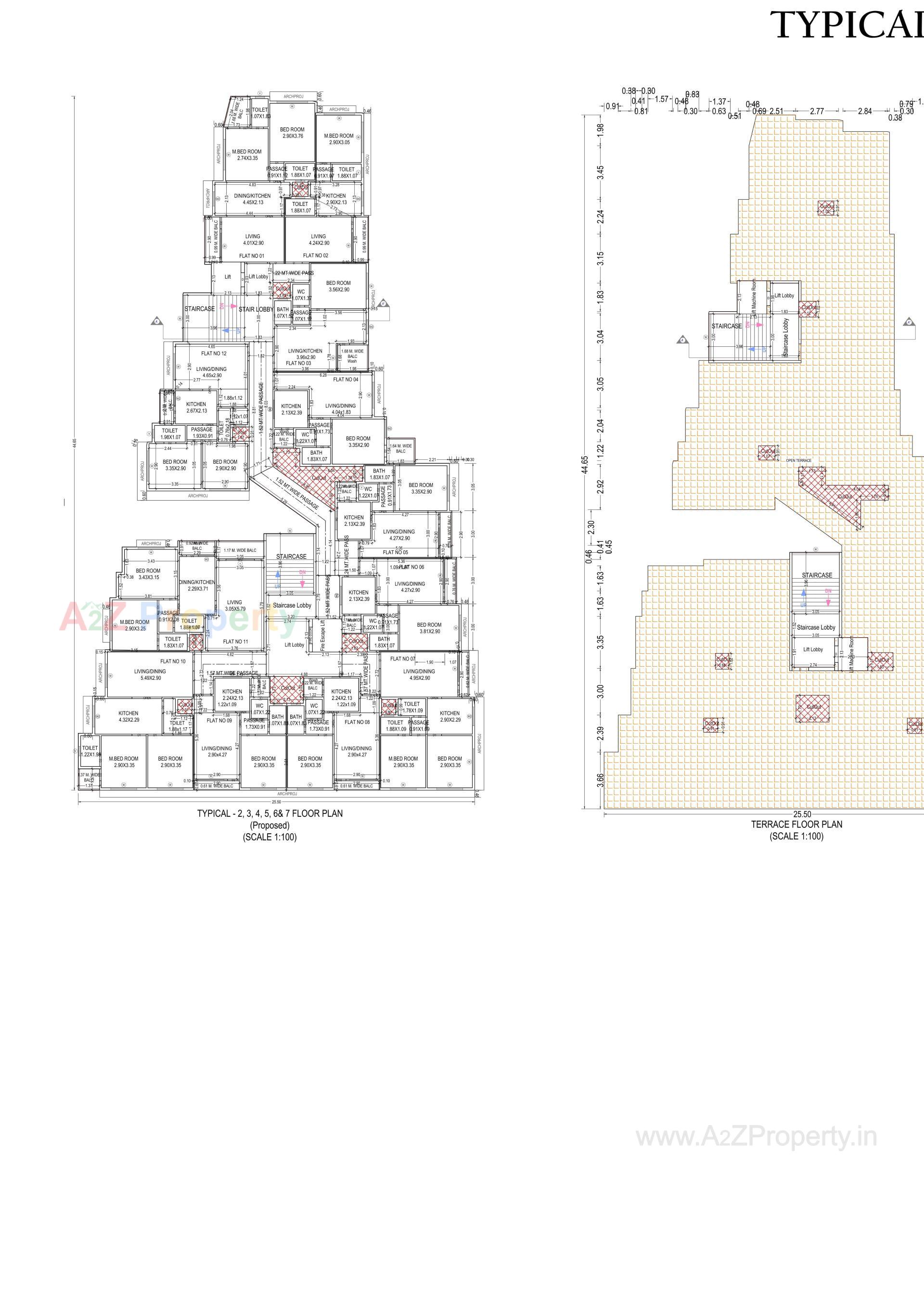 Layout of real estate project Revanta Heights located at Dungra, Valsad, Gujarat
