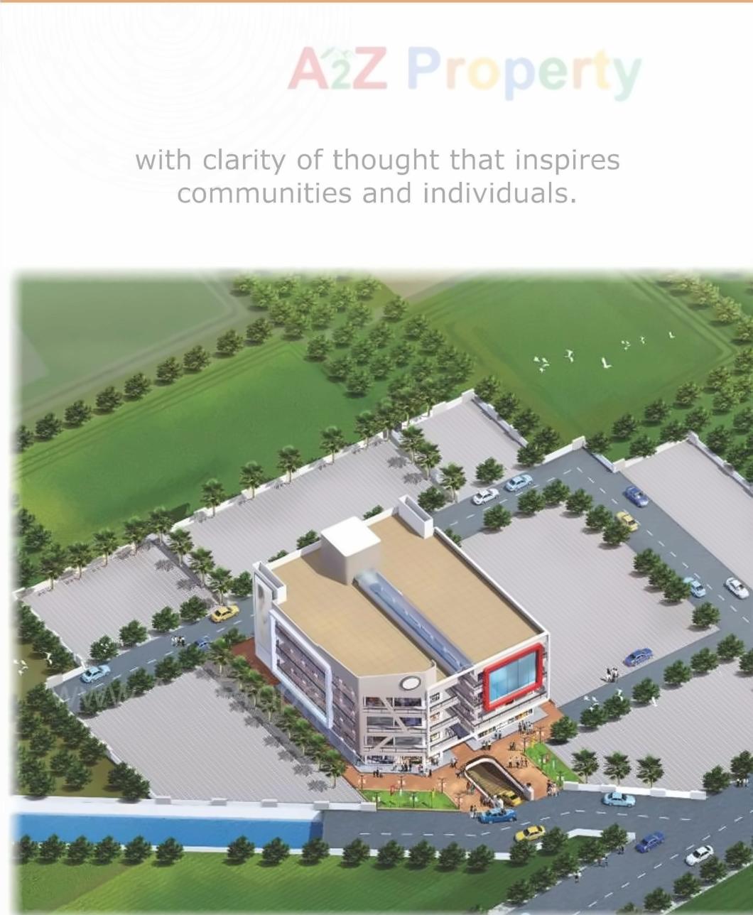 3D Elevation of real estate project Rudra Arcade located at Killa-pardi, Valsad, Gujarat