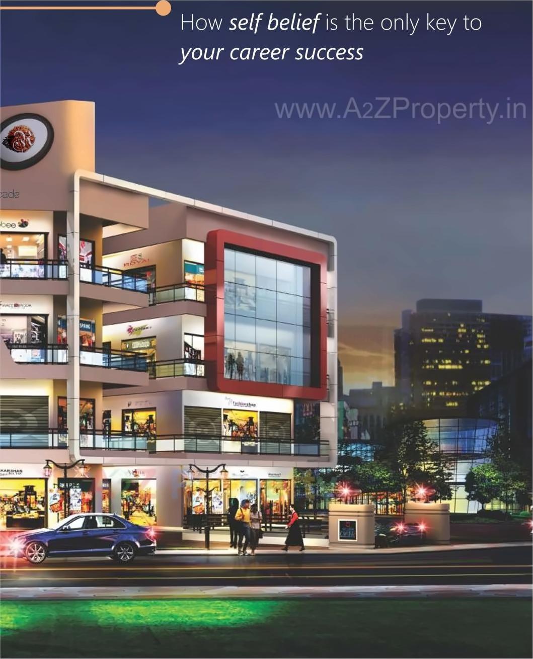 3D Elevation of real estate project Rudra Arcade located at Killa-pardi, Valsad, Gujarat