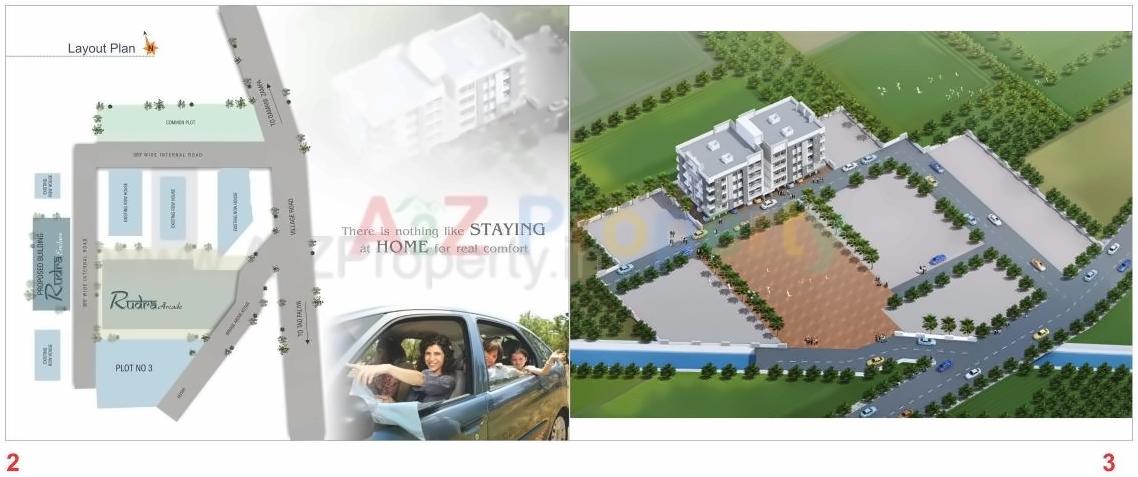 Layout of real estate project Rudra Enclave located at Killa-pardi, Valsad, Gujarat