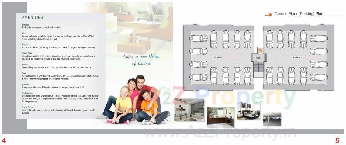 Layout of real estate project Rudra Enclave located at Killa-pardi, Valsad, Gujarat