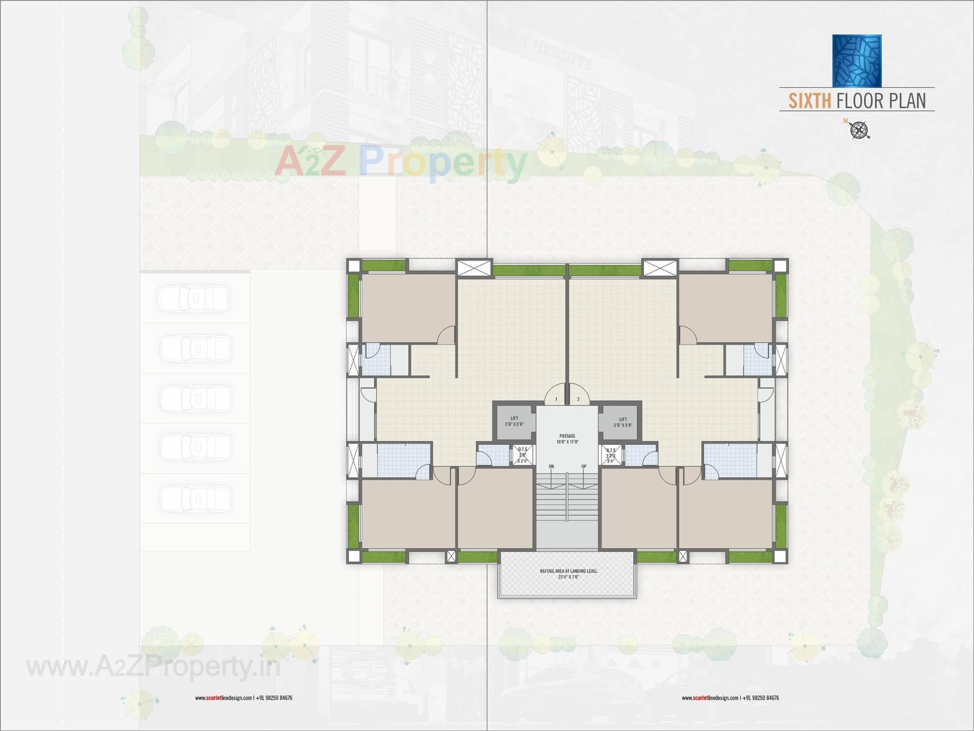 Layout of real estate project Rushabh Heights located at Vapi, Valsad, Gujarat