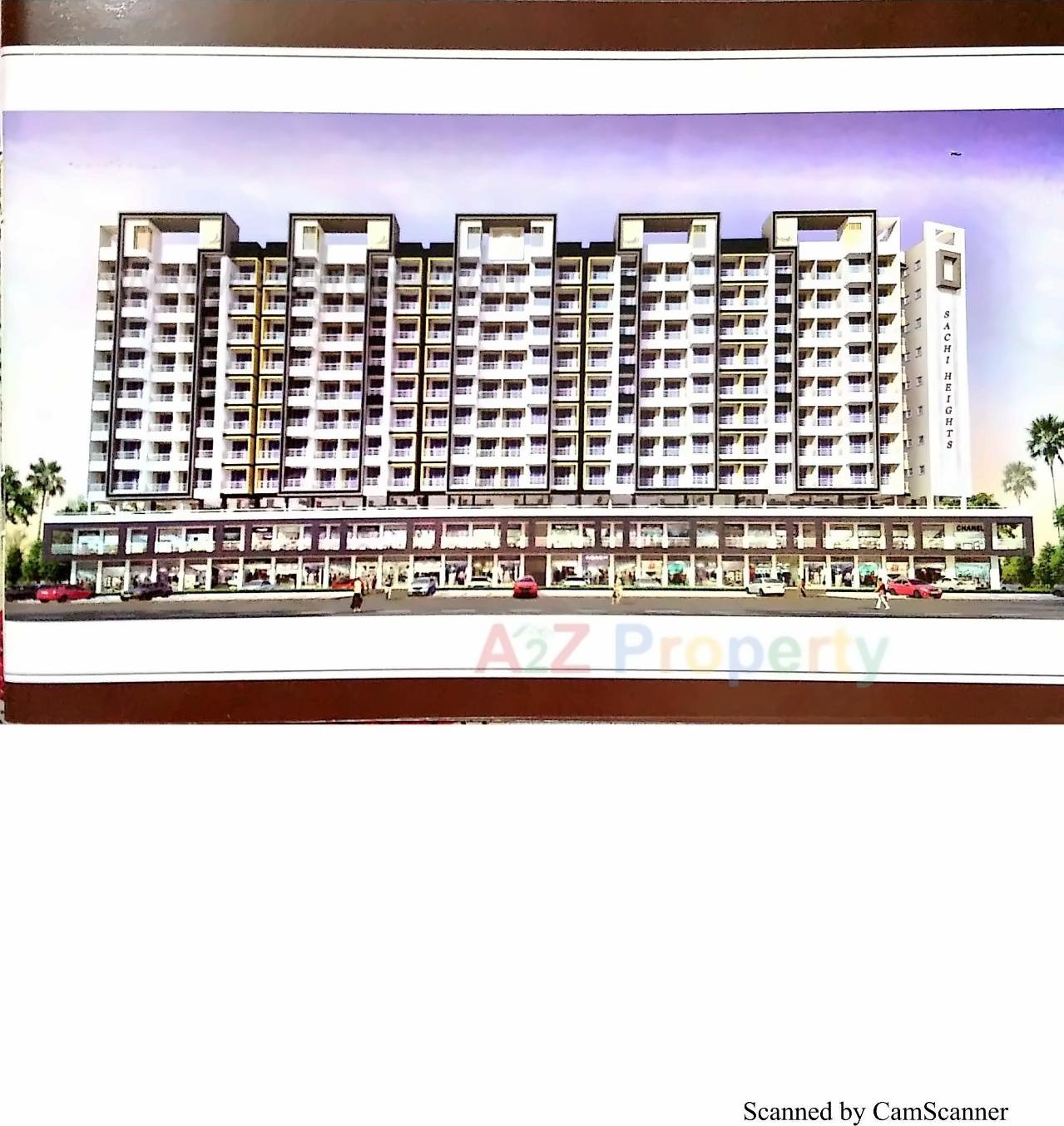3D Elevation of real estate project Sachi Heights located at Dungra, Valsad, Gujarat