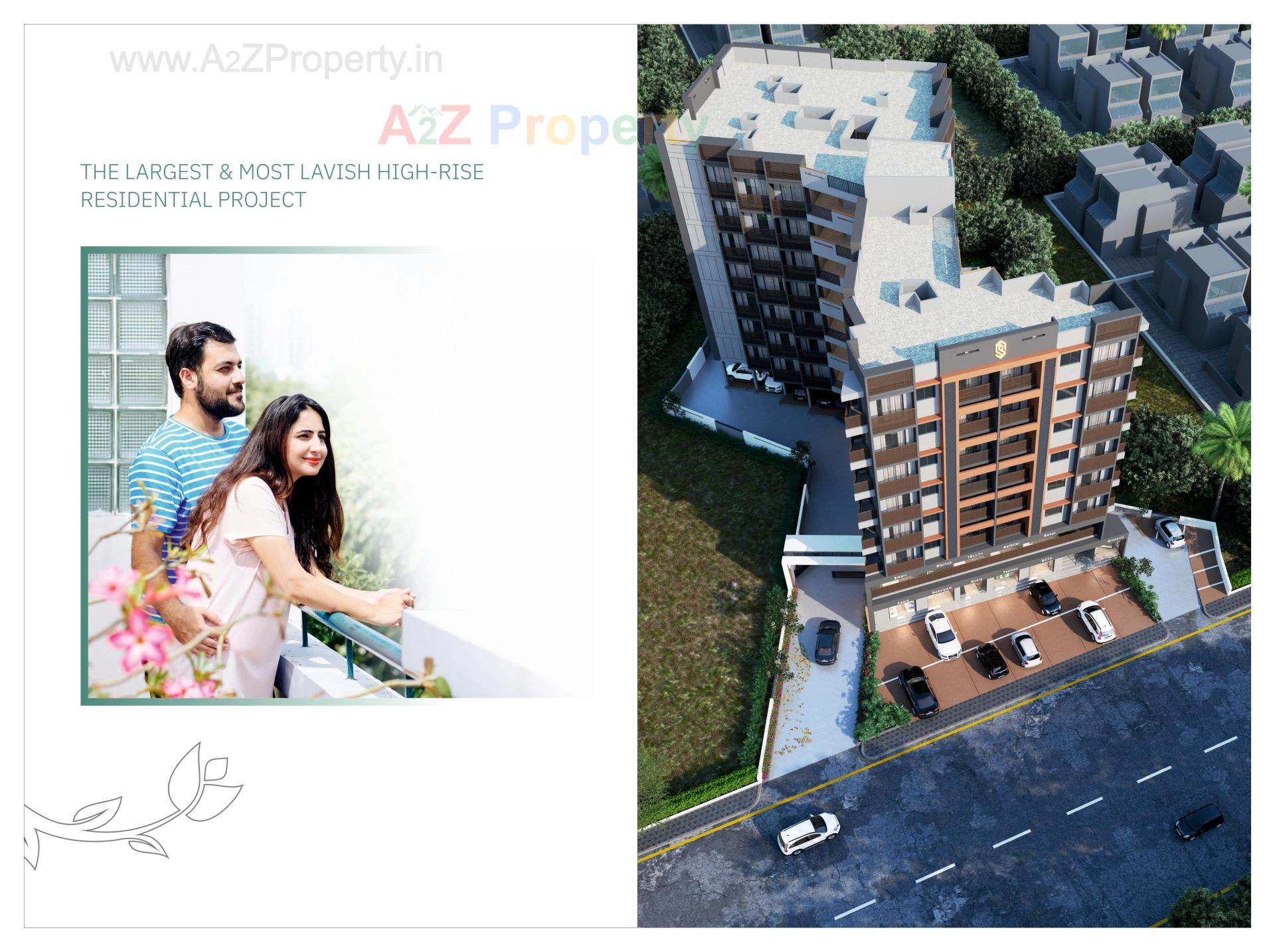 3D Elevation of real estate project Sai Luxuria located at Vapi, Valsad, Gujarat