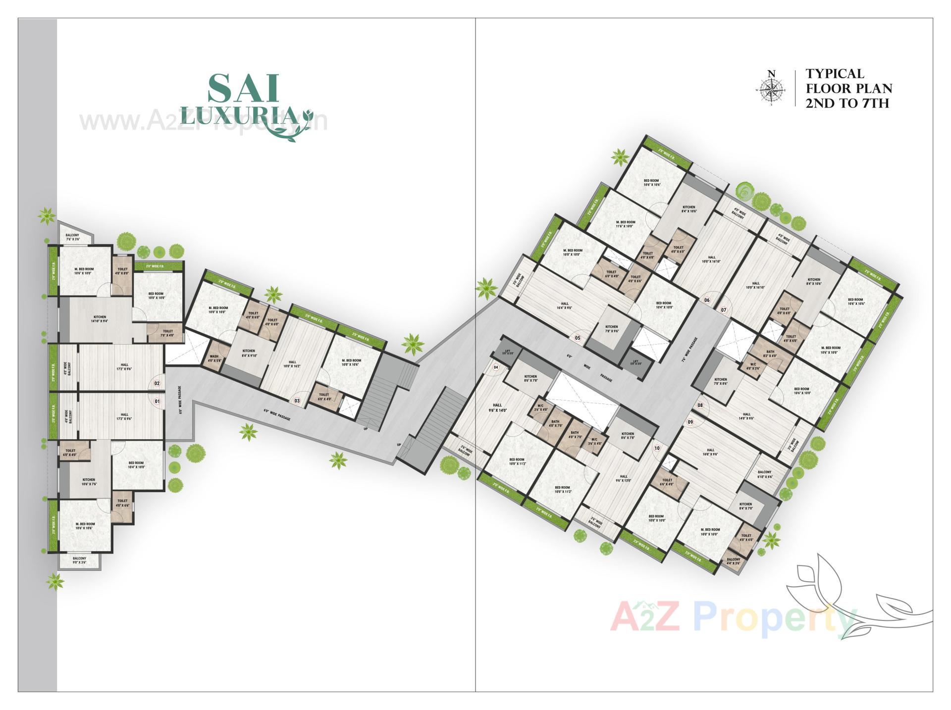 Layout of real estate project Sai Luxuria located at Vapi, Valsad, Gujarat