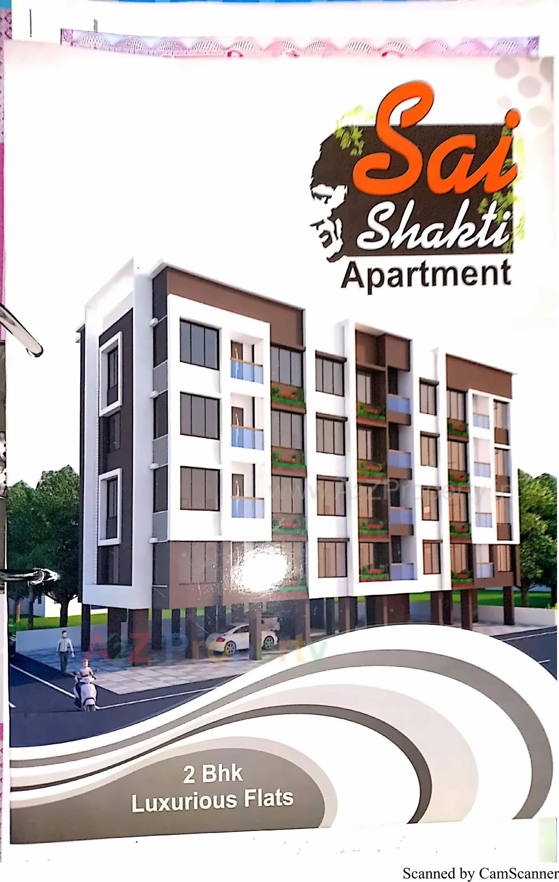 3D Elevation of real estate project Sai Shakti Apartment located at Chala, Valsad, Gujarat