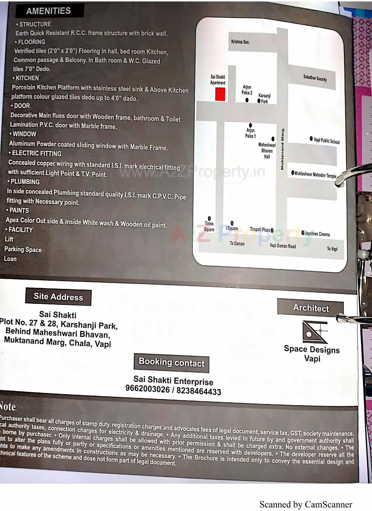  of real estate project Sai Shakti Apartment located at Chala, Valsad, Gujarat