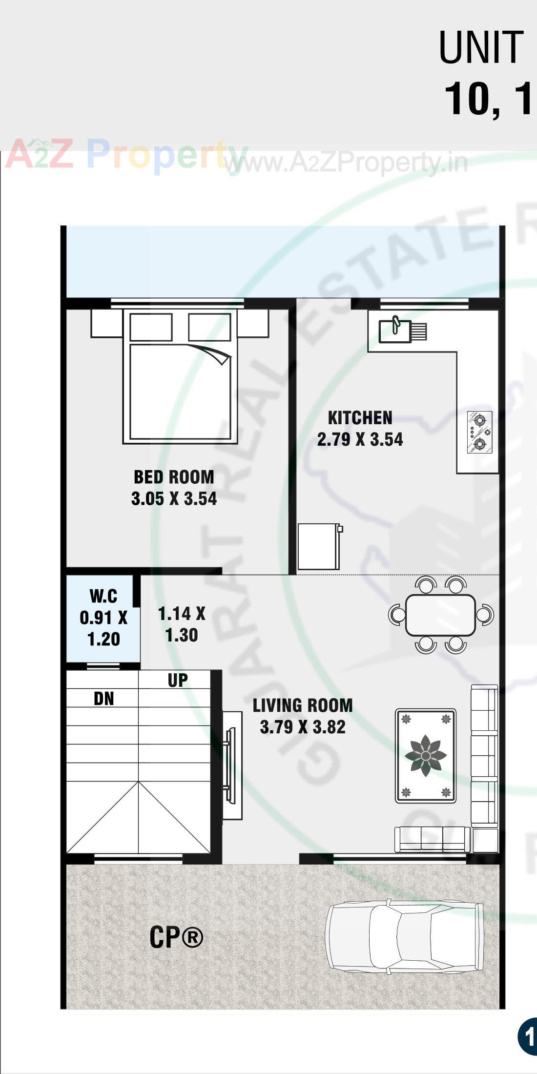 Layout of real estate project Sai Signature located at Chala, Valsad, Gujarat