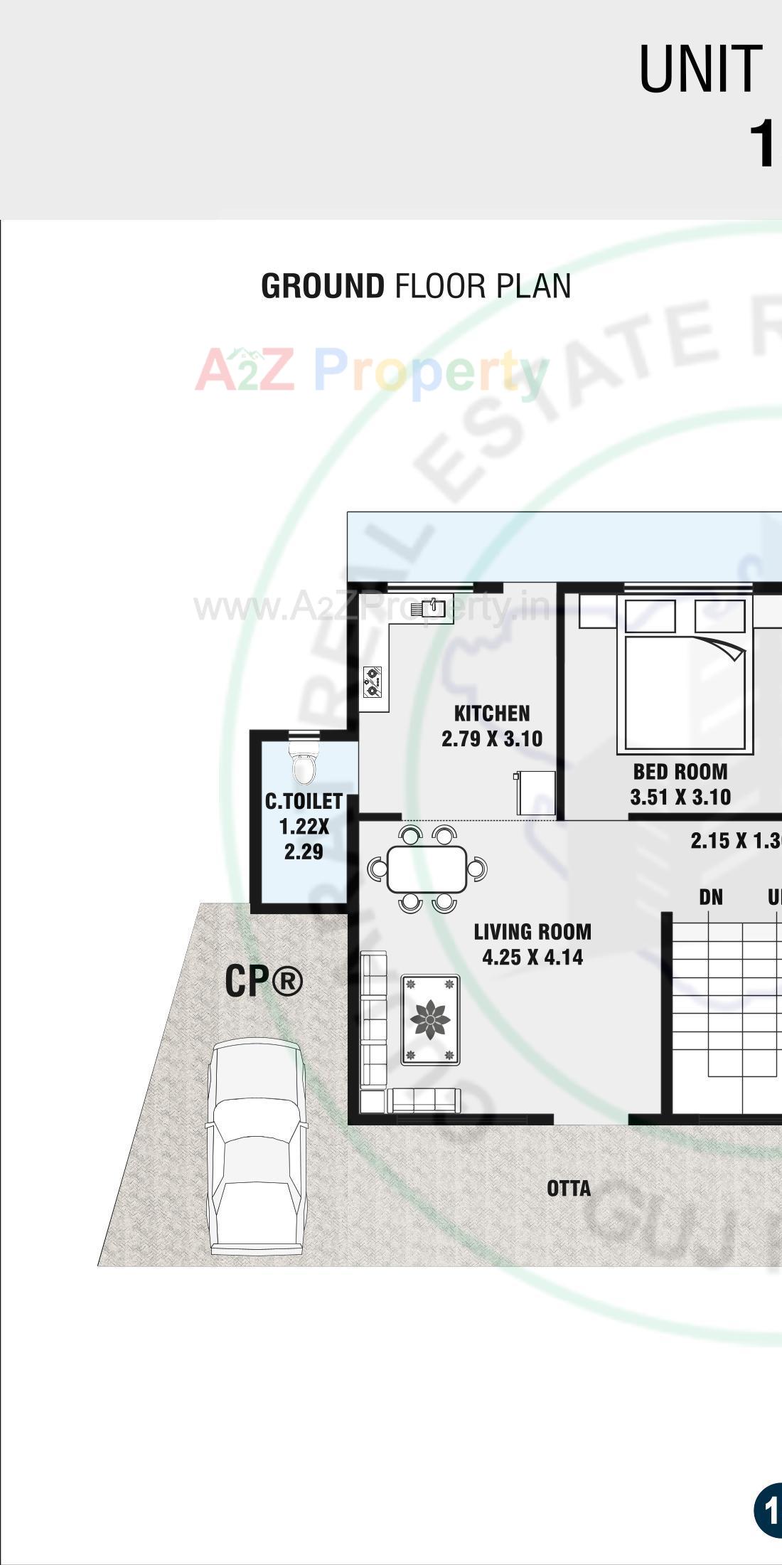 Layout of real estate project Sai Signature located at Chala, Valsad, Gujarat