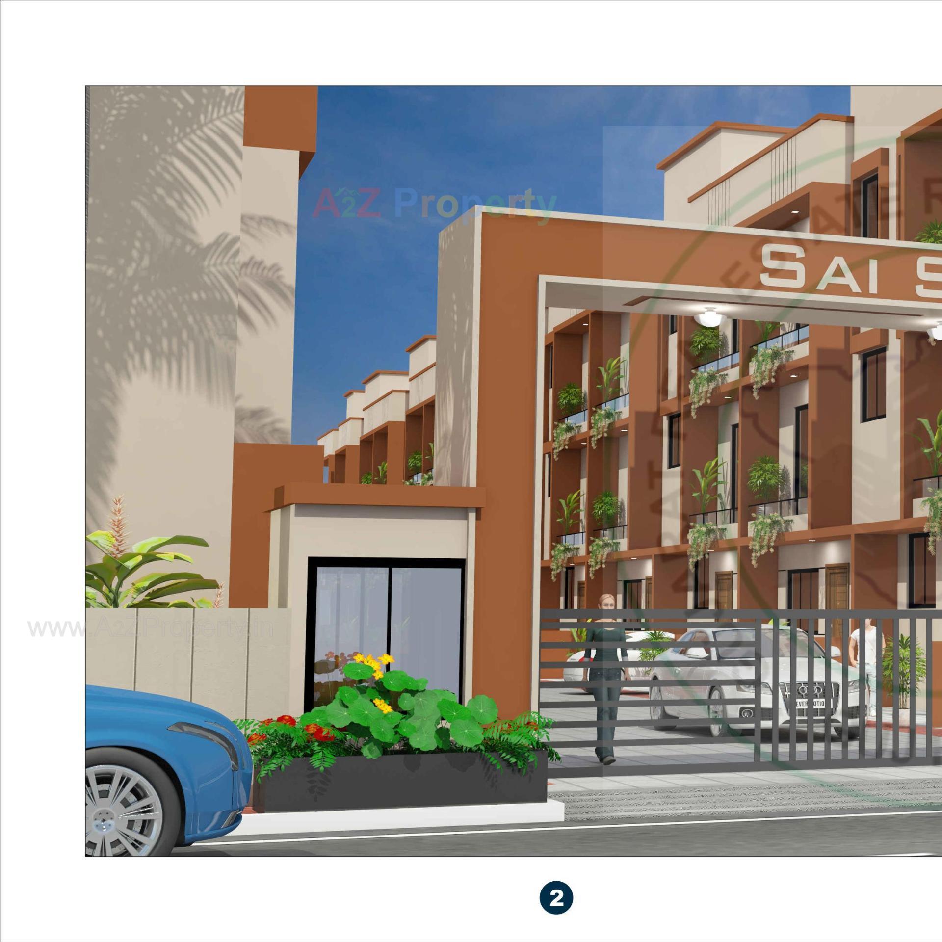 3D Elevation of real estate project Sai Signature located at Chala, Valsad, Gujarat