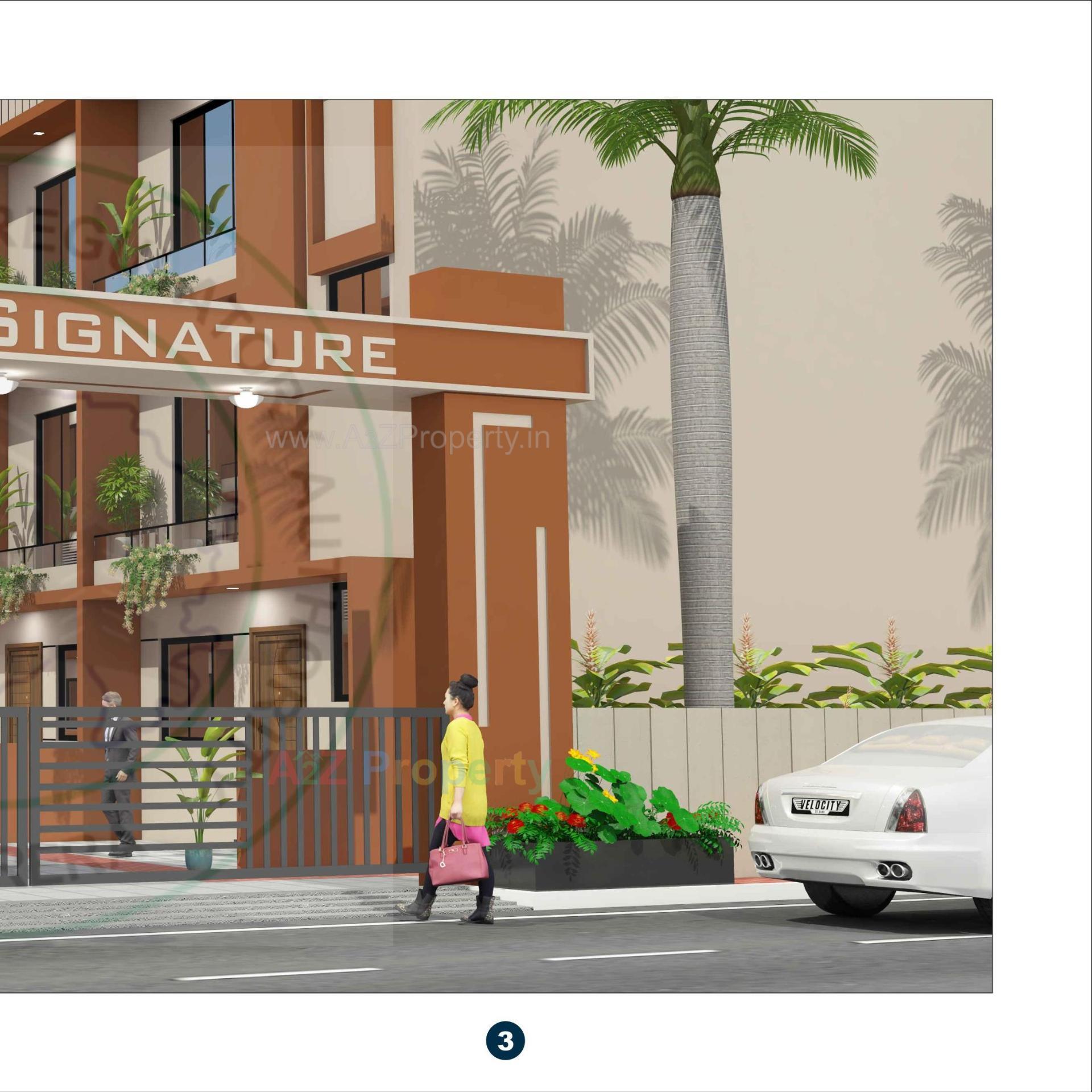 3D Elevation of real estate project Sai Signature located at Chala, Valsad, Gujarat