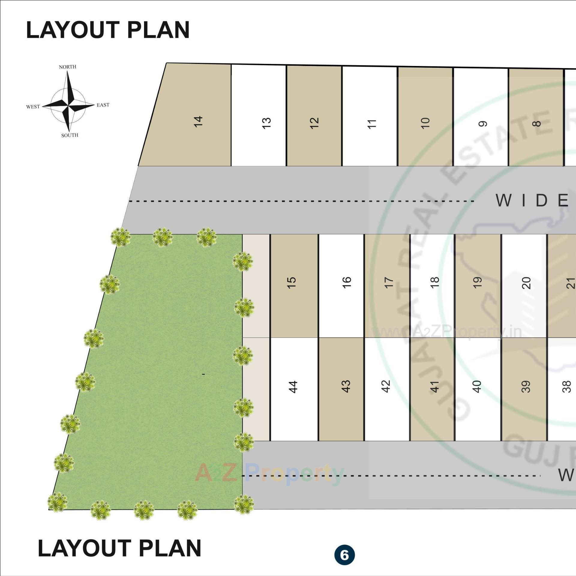 Layout of real estate project Sai Signature located at Chala, Valsad, Gujarat