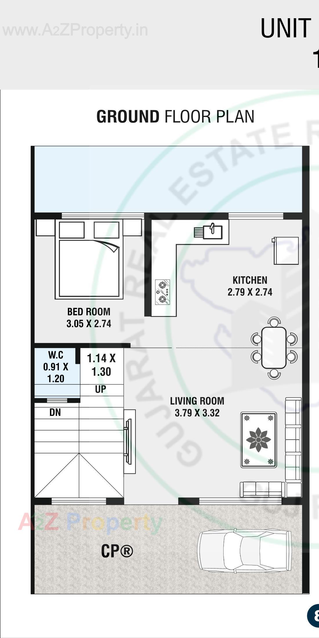 Layout of real estate project Sai Signature located at Chala, Valsad, Gujarat