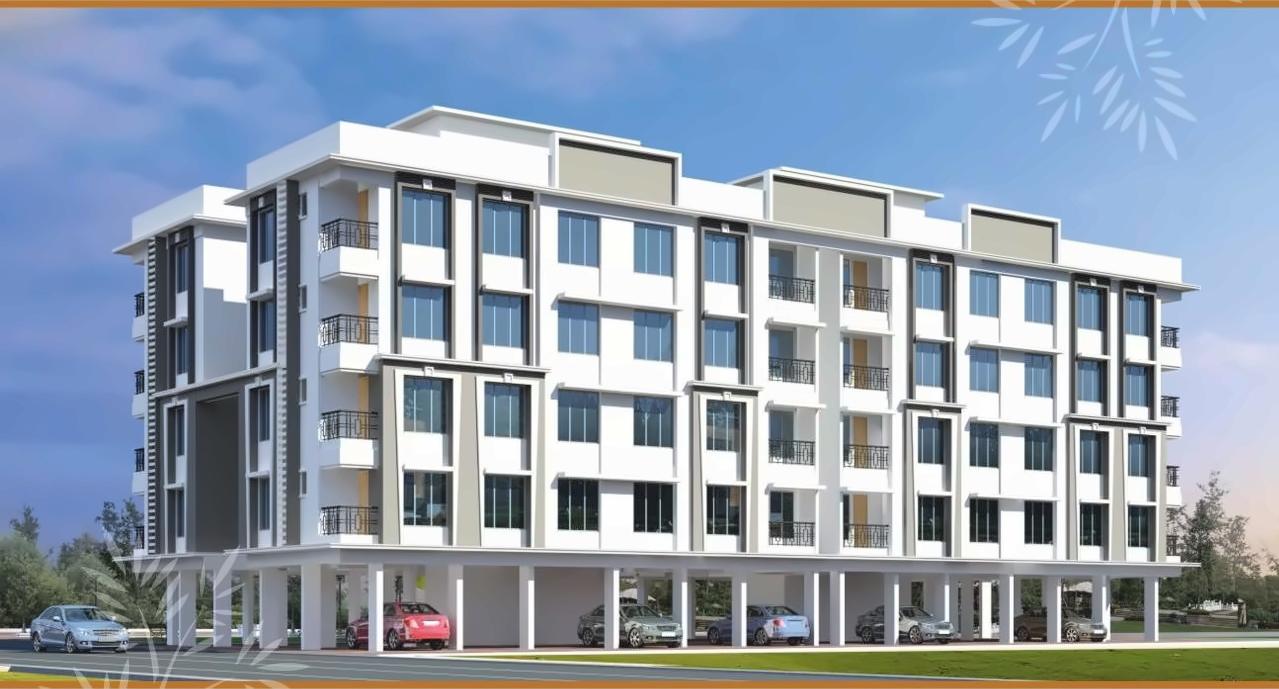 3D Elevation of real estate project Samanvay Park A located at Kasba, Valsad, Gujarat