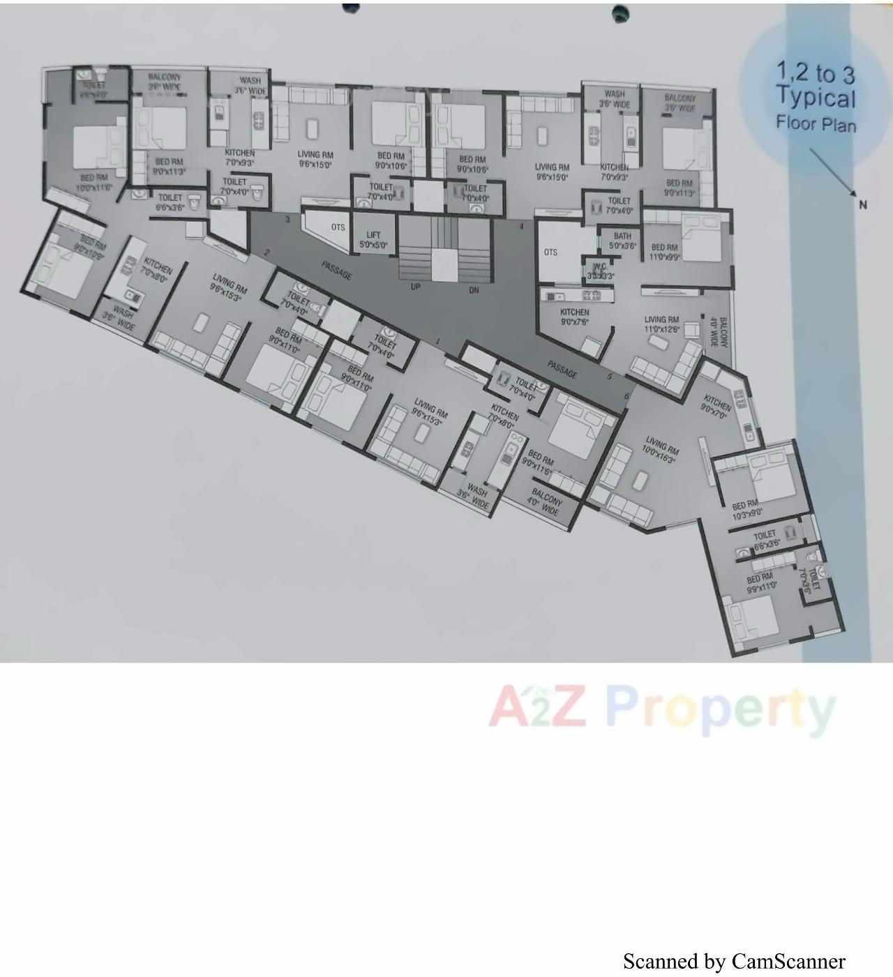 Layout of real estate project Sanghadia Residency located at Pardi, Valsad, Gujarat