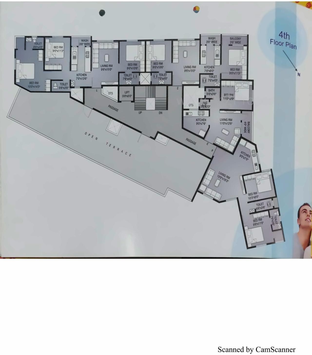 Layout of real estate project Sanghadia Residency located at Pardi, Valsad, Gujarat