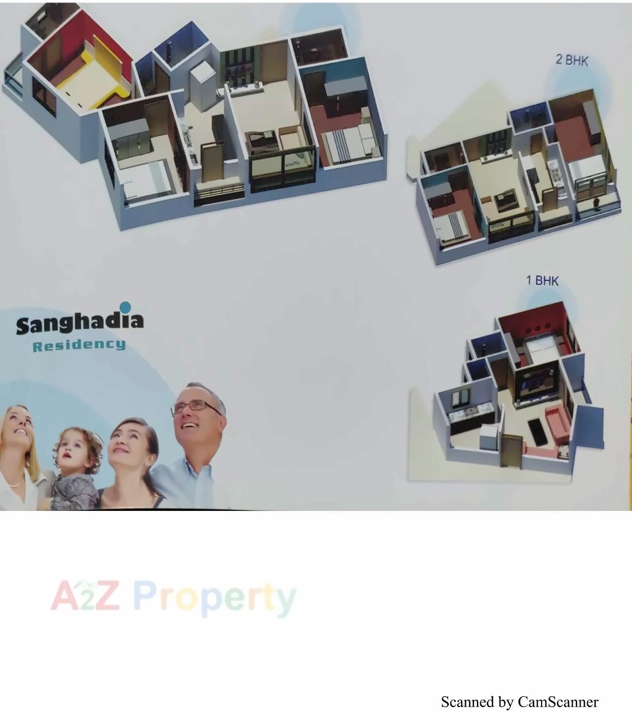 Layout of real estate project Sanghadia Residency located at Pardi, Valsad, Gujarat