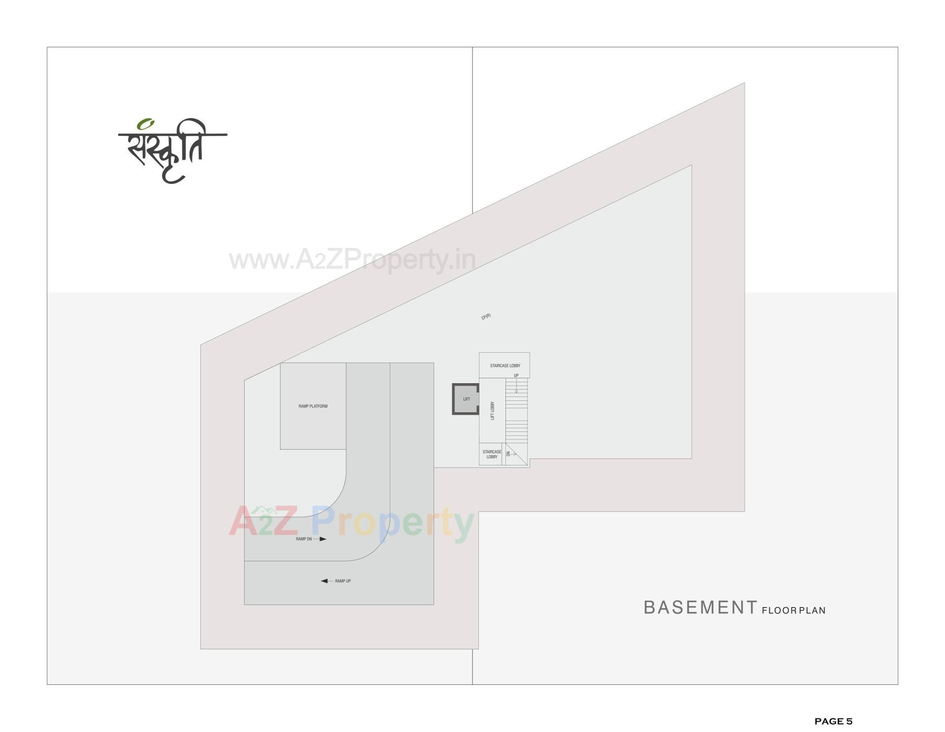 Layout of real estate project Sanskruti located at Vapi, Valsad, Gujarat
