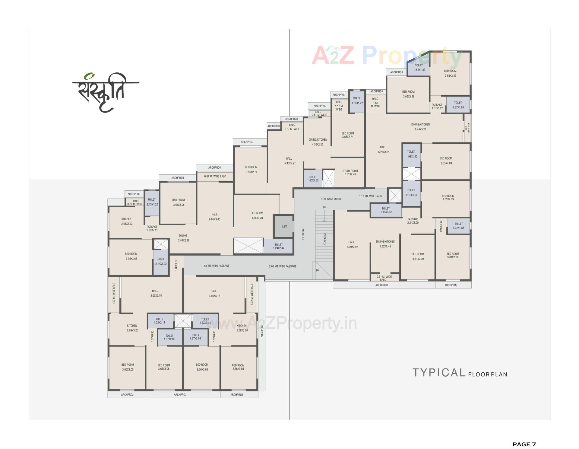 Layout of real estate project Sanskruti located at Vapi, Valsad, Gujarat