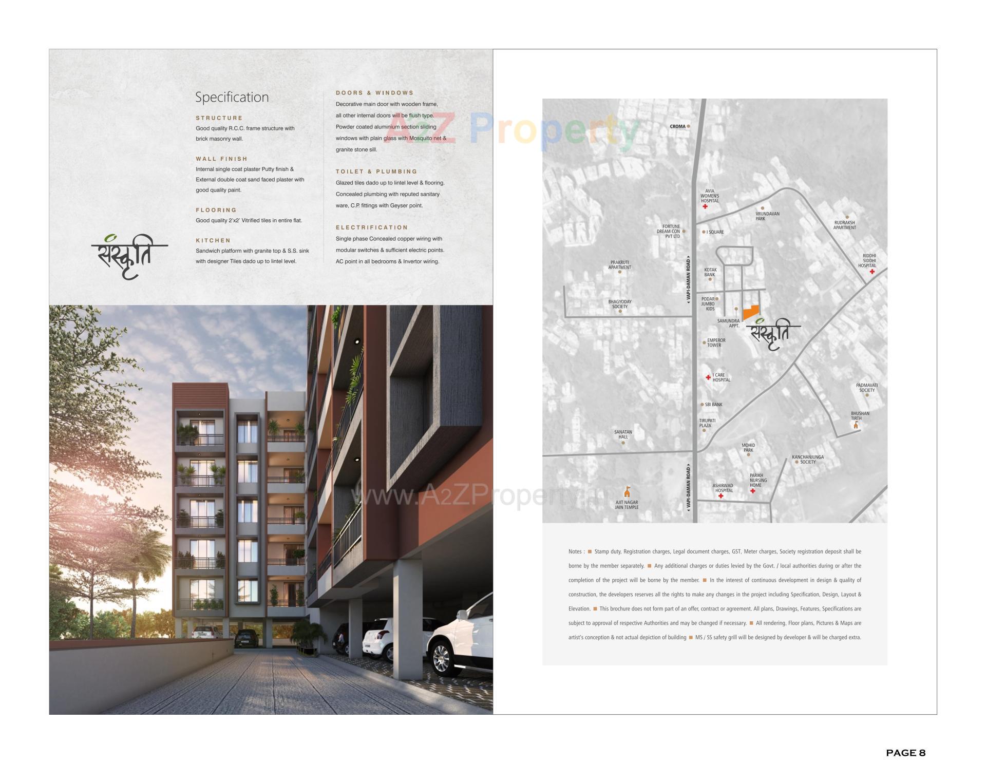  of real estate project Sanskruti located at Vapi, Valsad, Gujarat