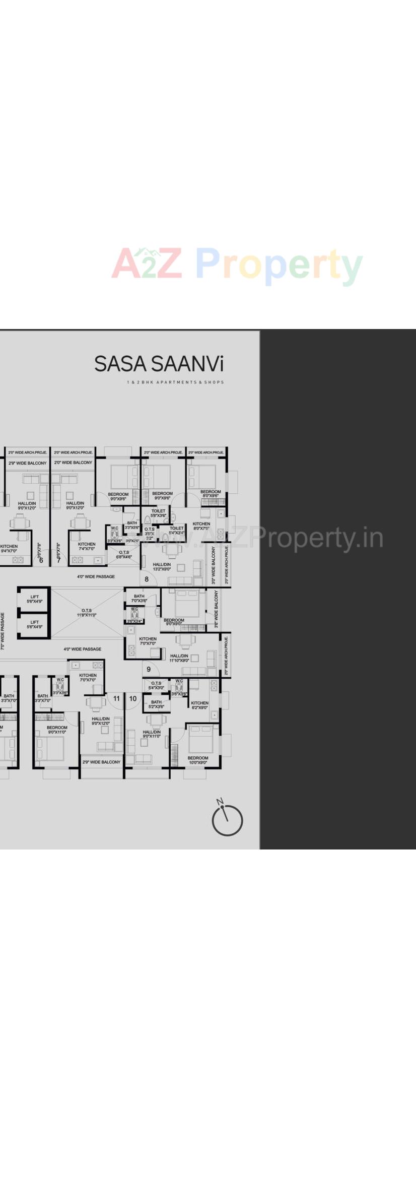 Layout of real estate project Sasa Saanvi located at Valsad, Valsad, Gujarat