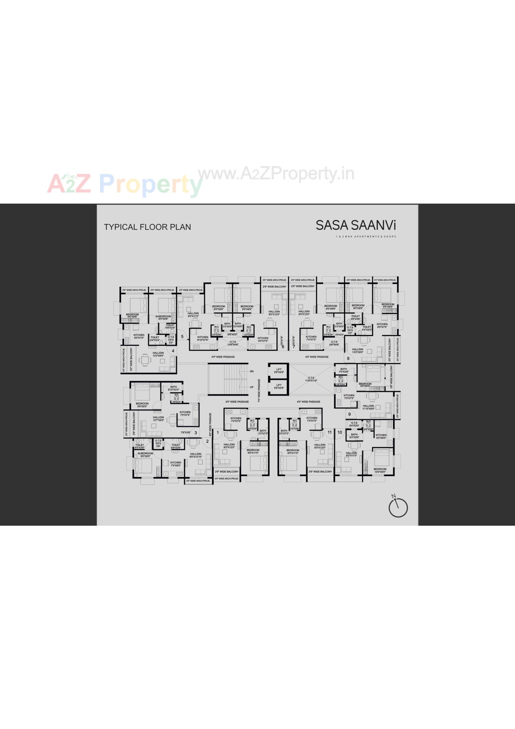 Layout of real estate project Sasa Saanvi located at Valsad, Valsad, Gujarat