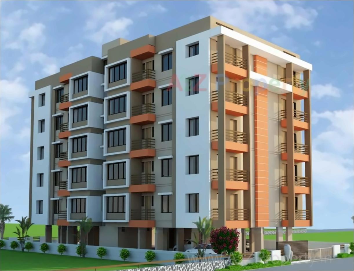 3D Elevation of real estate project Satya Residency located at Abrama, Valsad, Gujarat