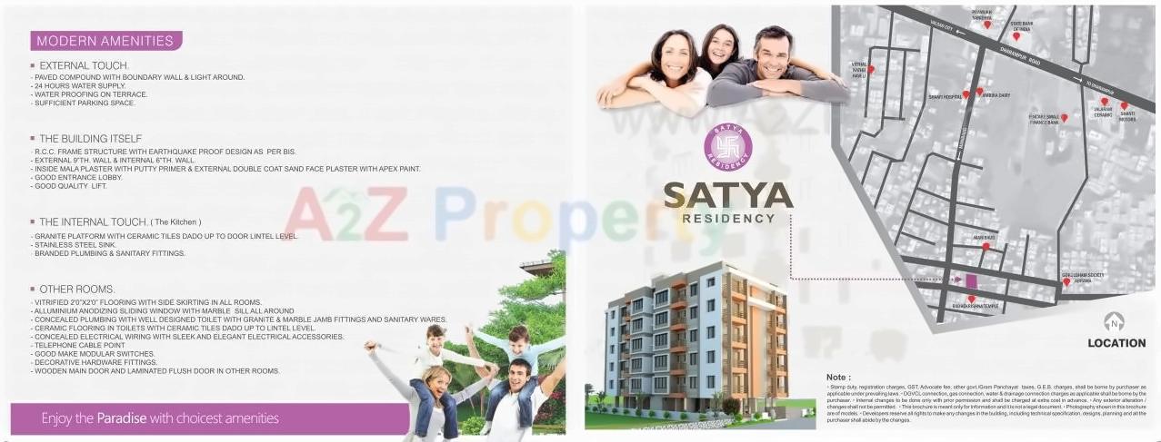  of real estate project Satya Residency located at Abrama, Valsad, Gujarat