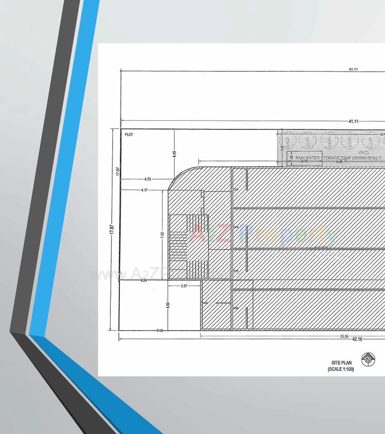 Layout of real estate project Satyu Arcade located at Vapi, Valsad, Gujarat