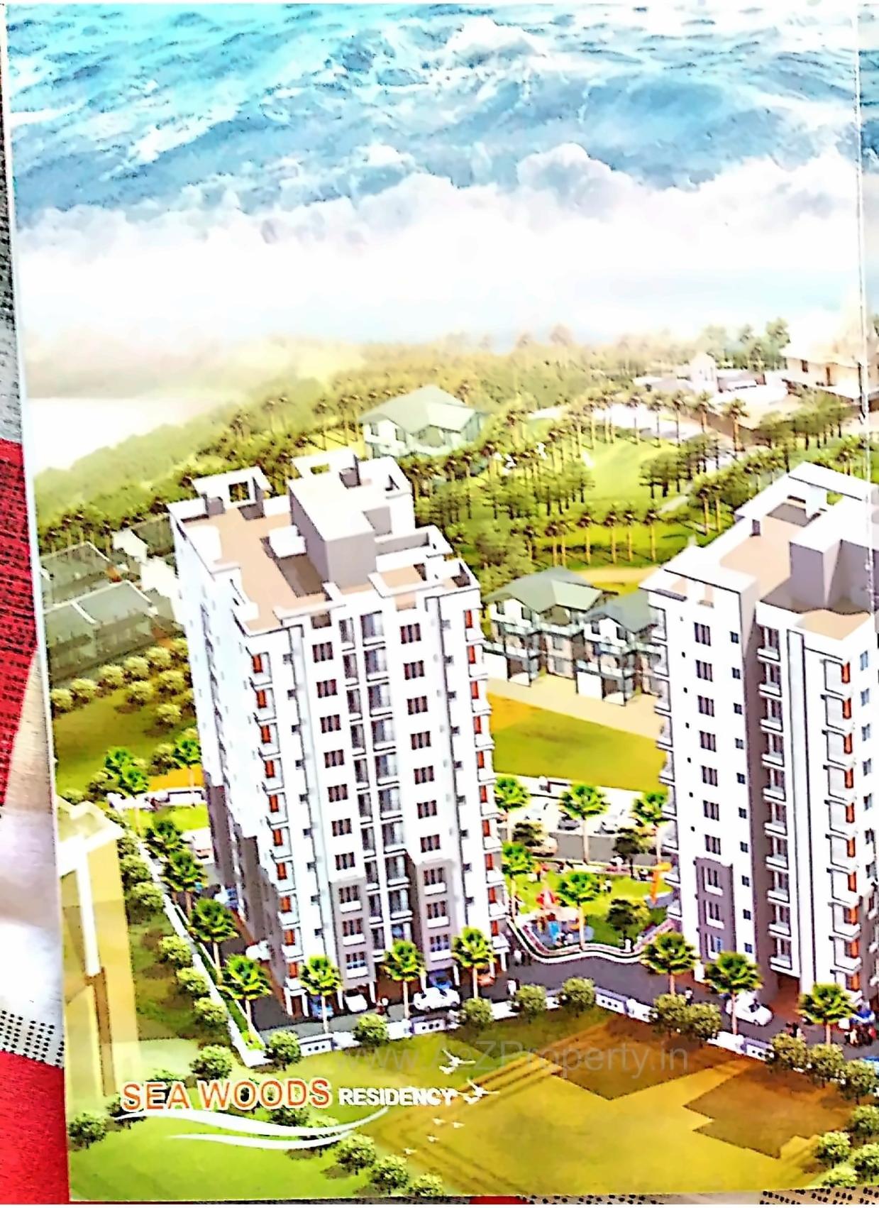 3D Elevation of real estate project Sea Woods Residency located at Umargam, Valsad, Gujarat