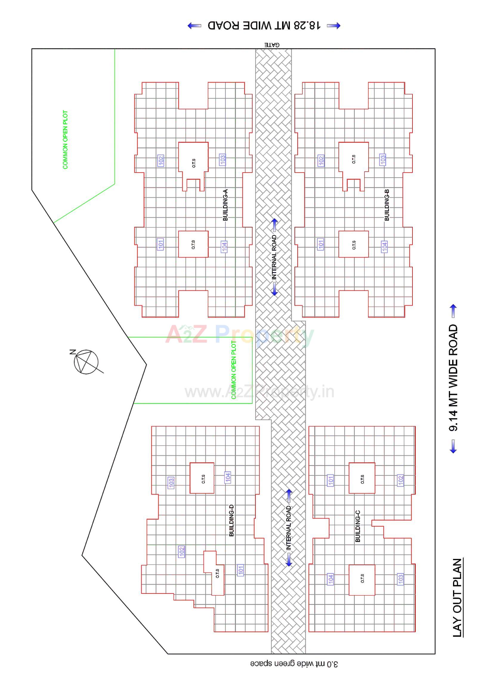 Layout of real estate project Shiv Co Operative Housing Society Limited located at Housing-sector, Valsad, Gujarat