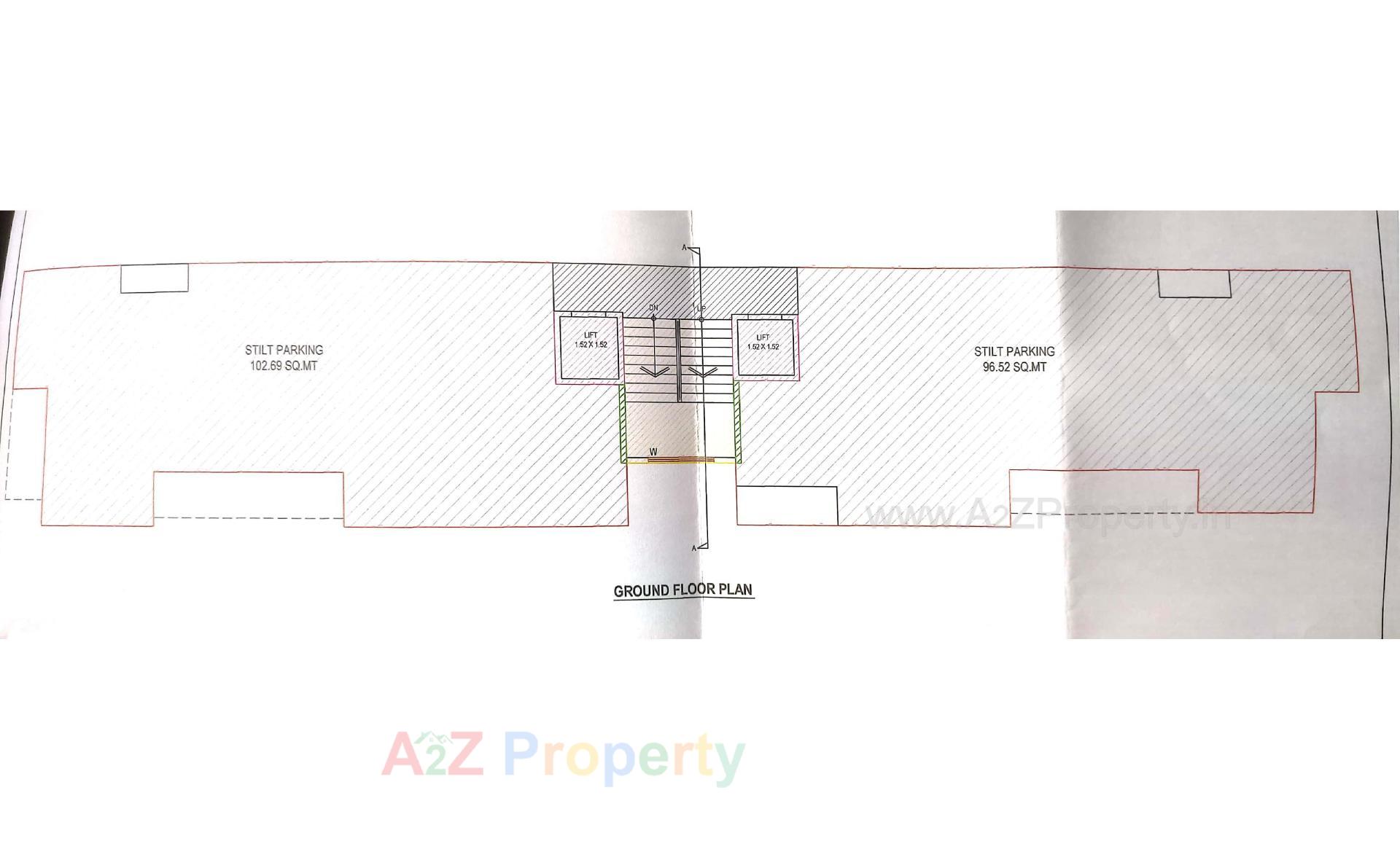 Layout of real estate project Shiv Datta Residency located at Umbergam, Valsad, Gujarat