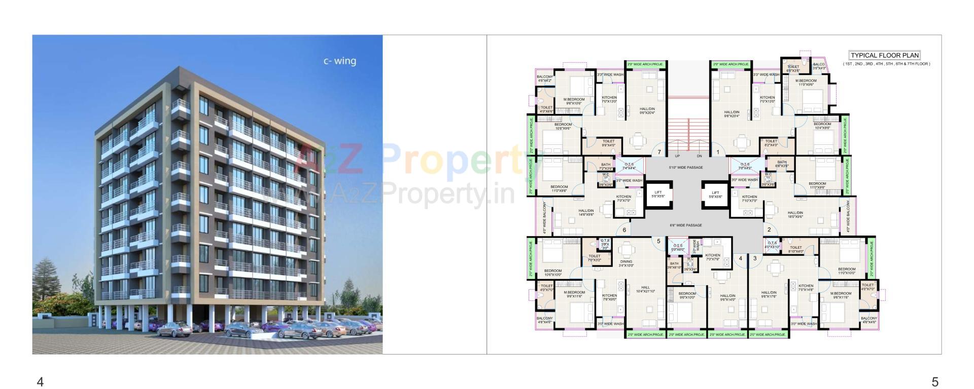 Layout of real estate project Shiv Hari Green City located at Chala, Valsad, Gujarat