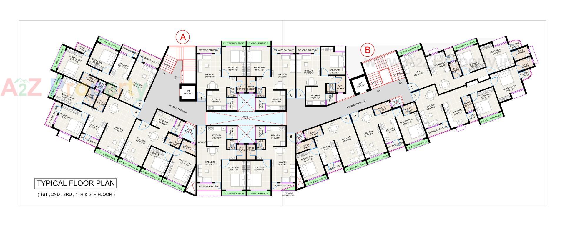 Layout of real estate project Shiv Hari Green City located at Chala, Valsad, Gujarat