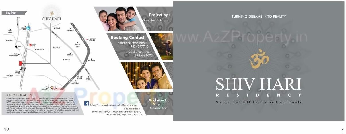 of real estate project Shiv Hari Residency located at Vapi, Valsad, Gujarat