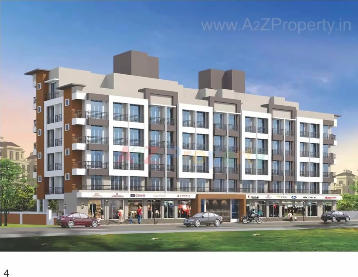 3D Elevation of real estate project Shiv Hari Residency located at Vapi, Valsad, Gujarat