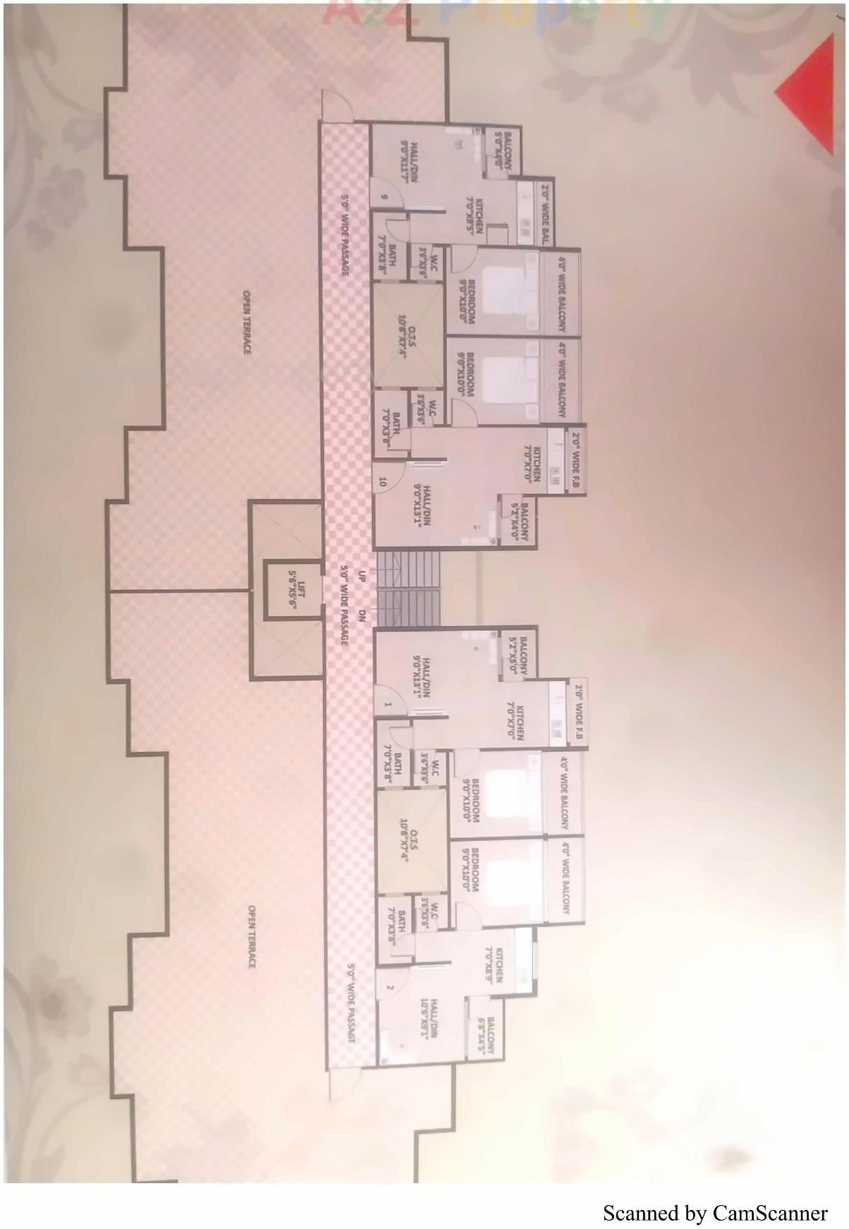 Layout of real estate project Shiv Shakti Appartment located at Vaapi, Valsad, Gujarat