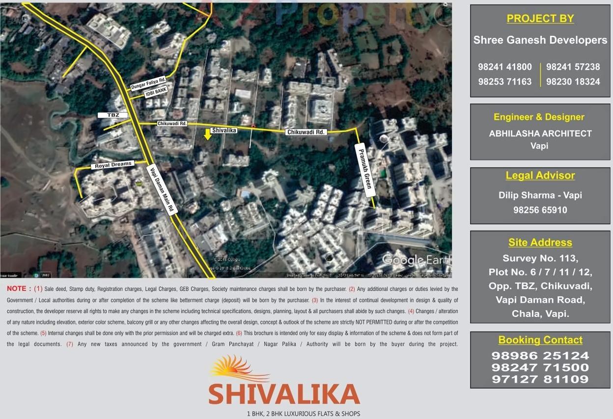  of real estate project Shivalika located at Chala, Valsad, Gujarat