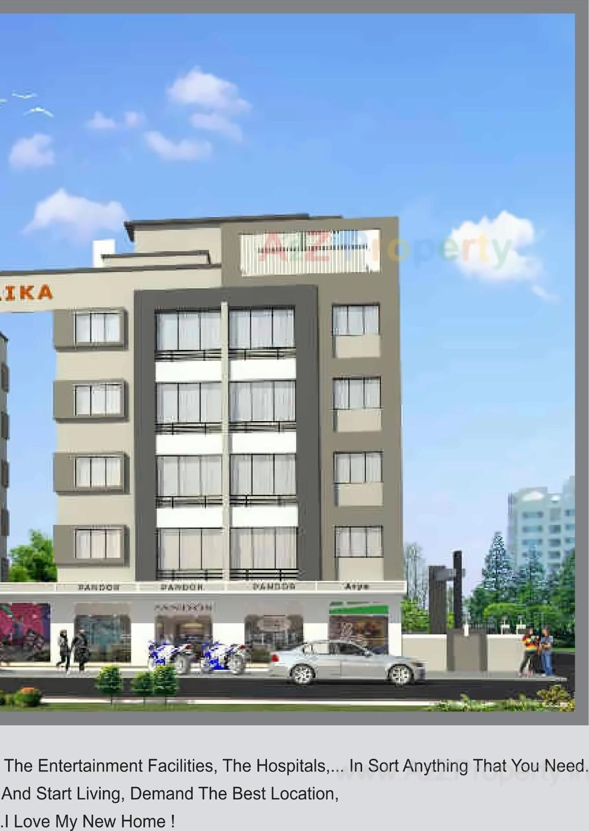 3D Elevation of real estate project Shivalika located at Chala, Valsad, Gujarat