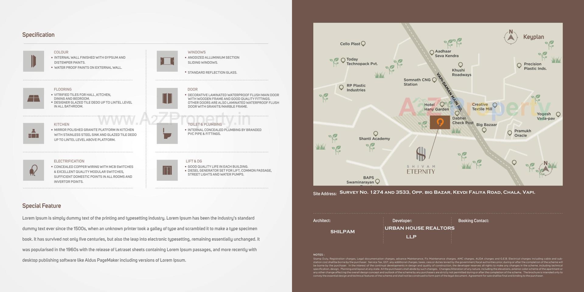  of real estate project Shivam Eternity located at Chala, Valsad, Gujarat