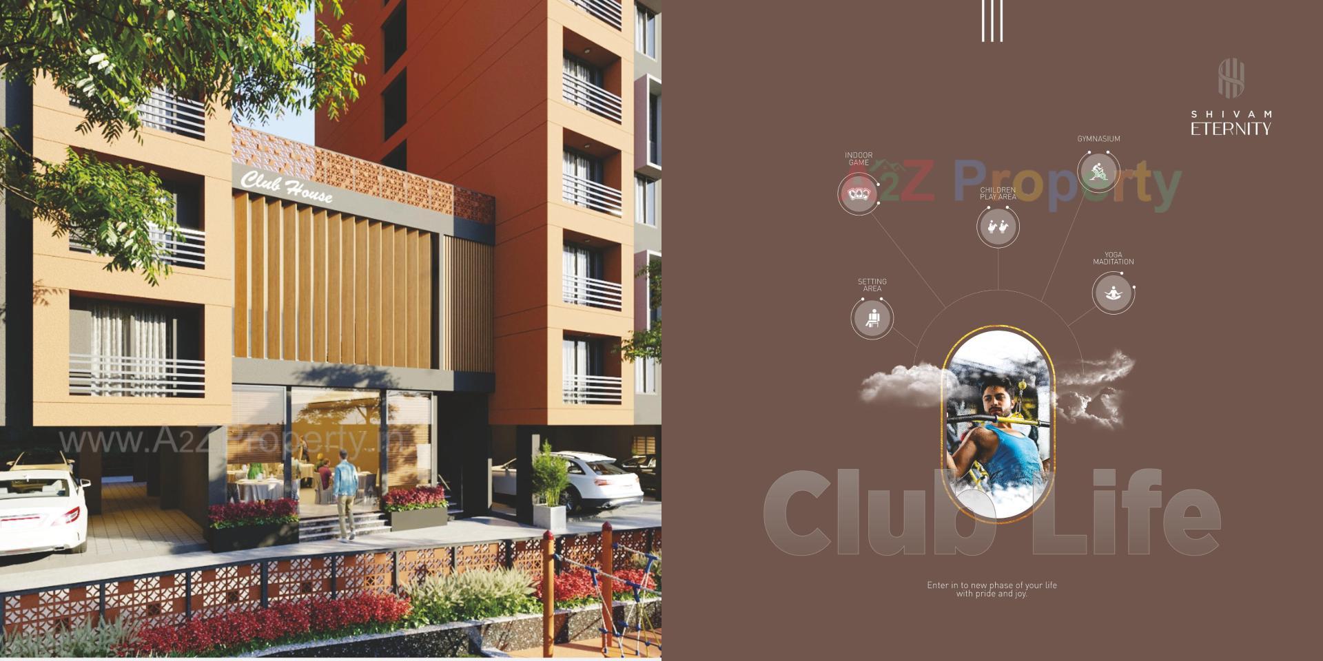 3D Elevation of real estate project Shivam Eternity located at Chala, Valsad, Gujarat